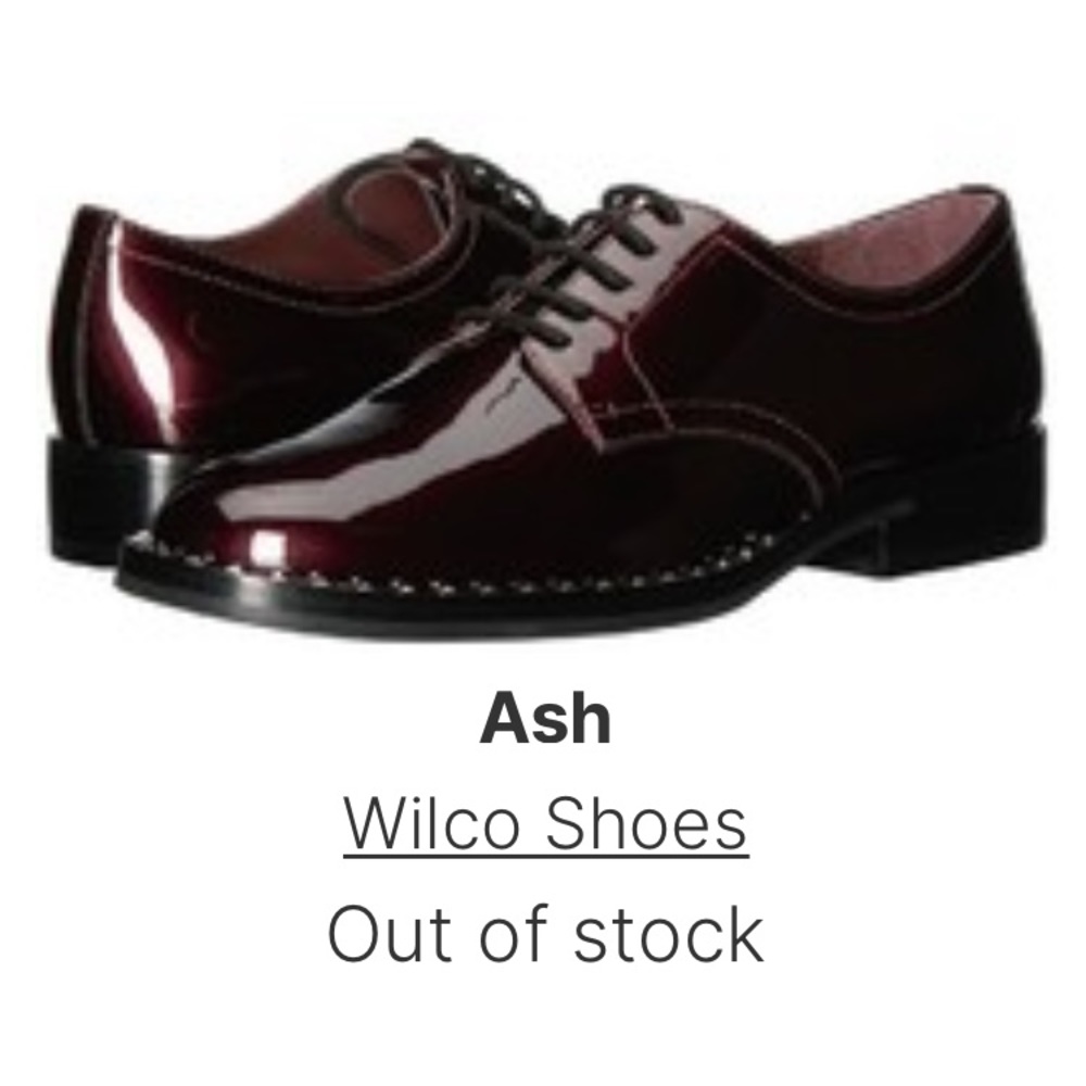 Ash Wilco Studded Oxblood Oxford Shoes